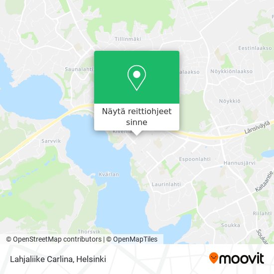 Lahjaliike Carlina kartta