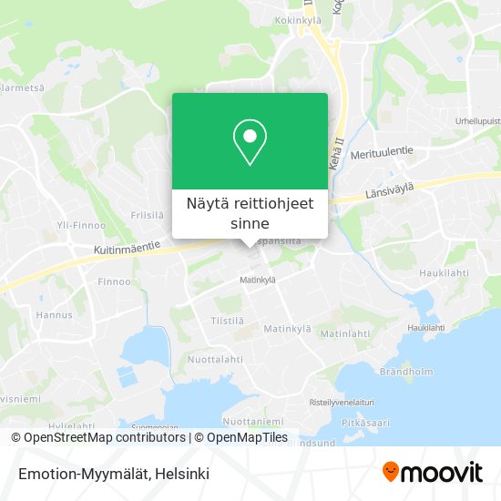 Emotion-Myymälät kartta