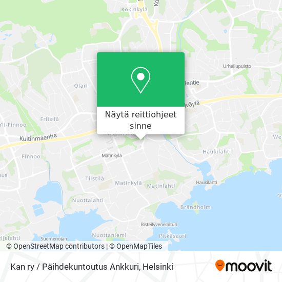 Kan ry / Päihdekuntoutus Ankkuri kartta