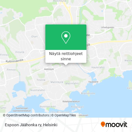 Espoon Jäähonka ry kartta