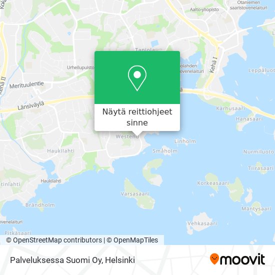 Palveluksessa Suomi Oy kartta