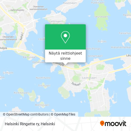 Helsinki Ringette ry kartta