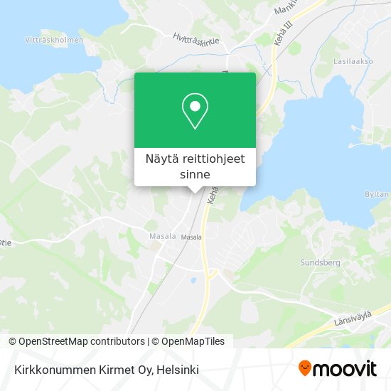 Kirkkonummen Kirmet Oy kartta