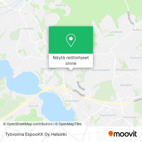 Työvoima EspooKK Oy kartta
