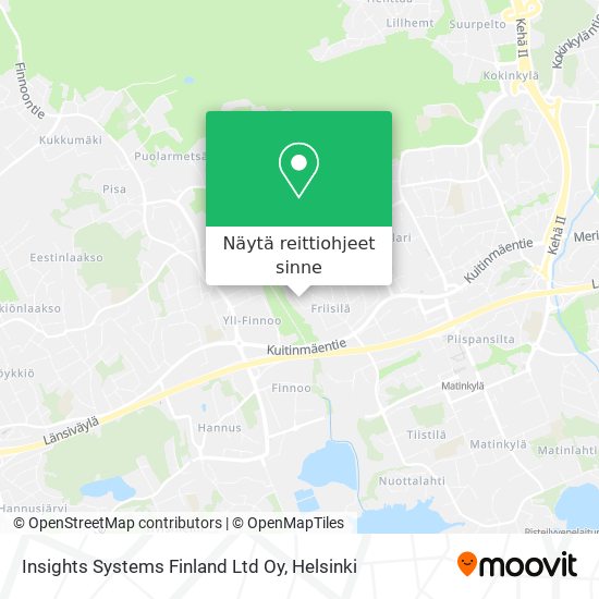 Insights Systems Finland Ltd Oy kartta