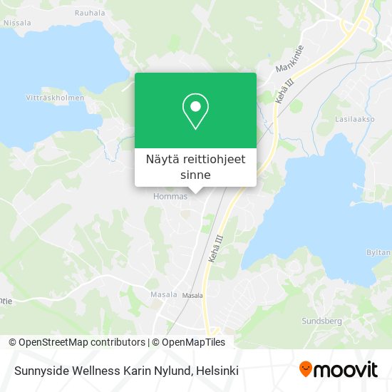 Sunnyside Wellness Karin Nylund kartta