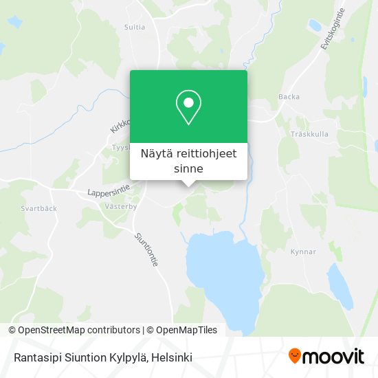 Rantasipi Siuntion Kylpylä kartta