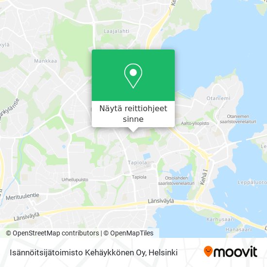 Isännöitsijätoimisto Kehäykkönen Oy kartta