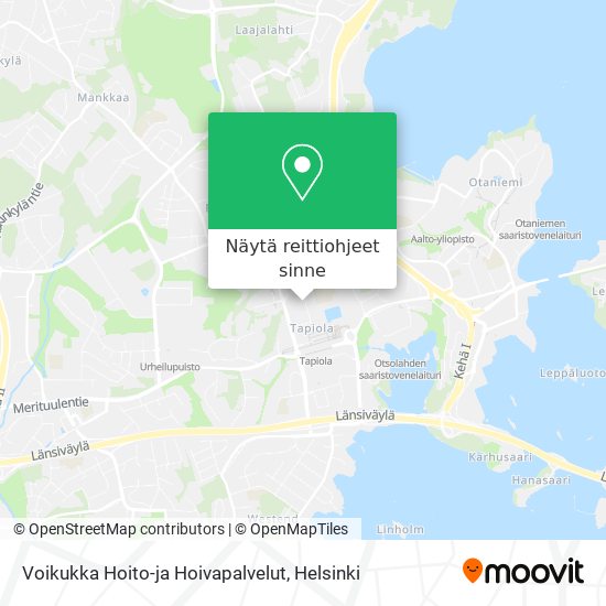 Voikukka Hoito-ja Hoivapalvelut kartta