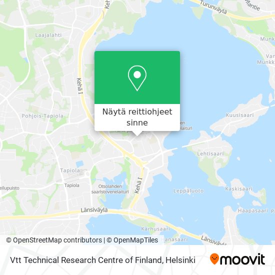 Vtt Technical Research Centre of Finland kartta