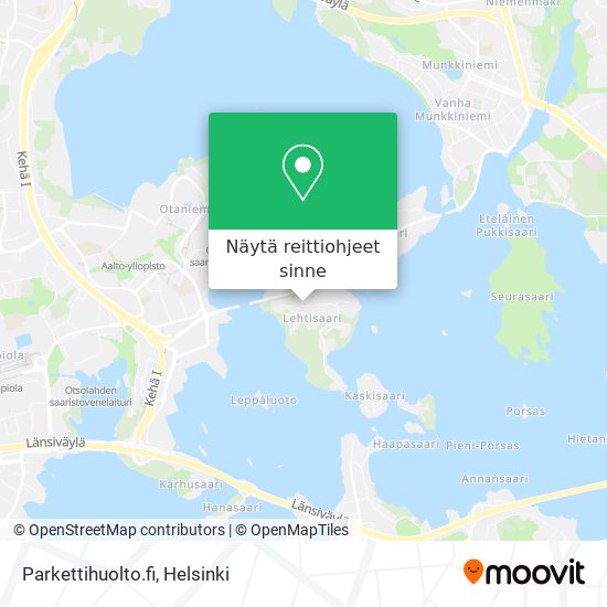 Parkettihuolto.fi kartta