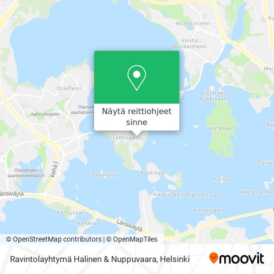 Ravintolayhtymä Halinen & Nuppuvaara kartta