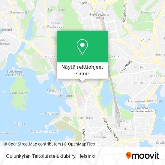 Oulunkylän Taitoluisteluklubi ry kartta