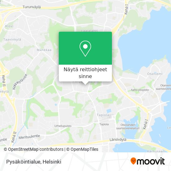 Pysäköintialue kartta