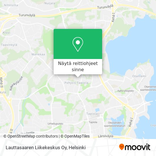 Lauttasaaren Liikekeskus Oy kartta