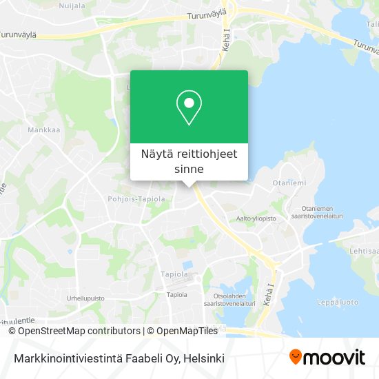 Markkinointiviestintä Faabeli Oy kartta