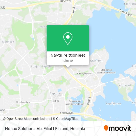 Nohau Solutions Ab, Filial I Finland kartta