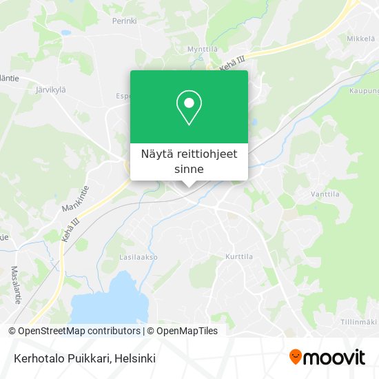 Kerhotalo Puikkari kartta