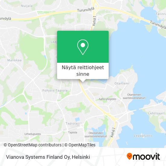 Vianova Systems Finland Oy kartta