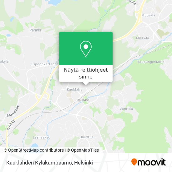 Kauklahden Kyläkampaamo kartta