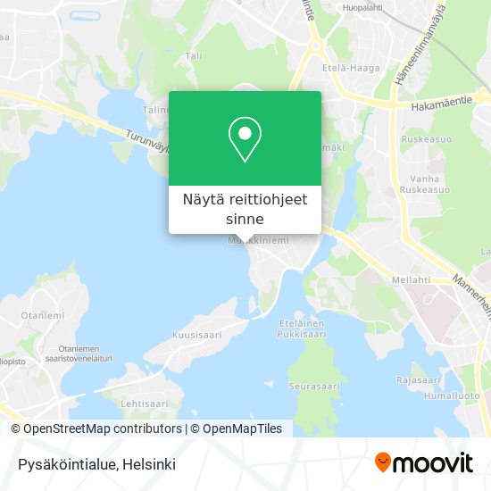 Pysäköintialue kartta