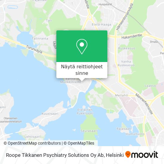 Roope Tikkanen Psychiatry Solutions Oy Ab kartta