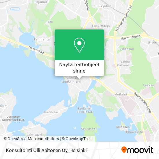 Konsultointi Olli Aaltonen Oy kartta