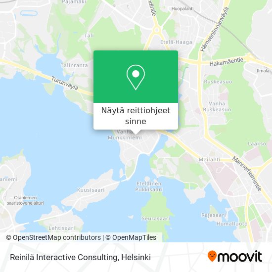 Reinilä Interactive Consulting kartta