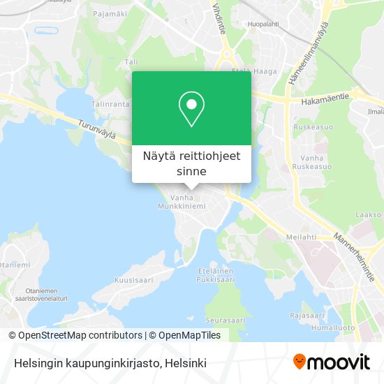 Helsingin kaupunginkirjasto kartta