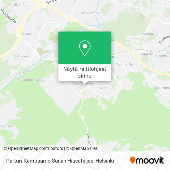 Parturi-Kampaamo Sunan Hiusateljee kartta