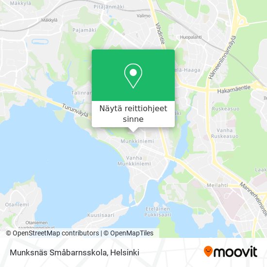 Munksnäs Småbarnsskola kartta