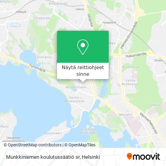 Munkkiniemen koulutussäätiö sr kartta