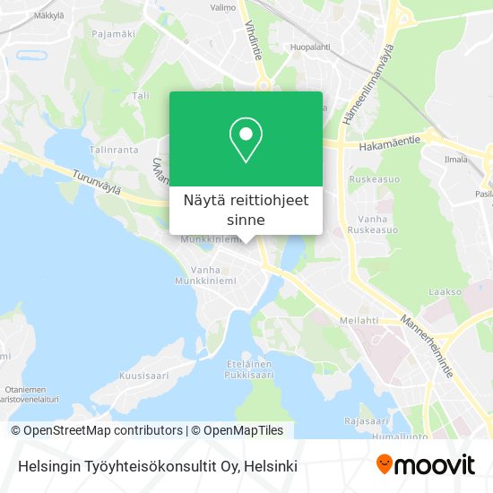 Helsingin Työyhteisökonsultit Oy kartta