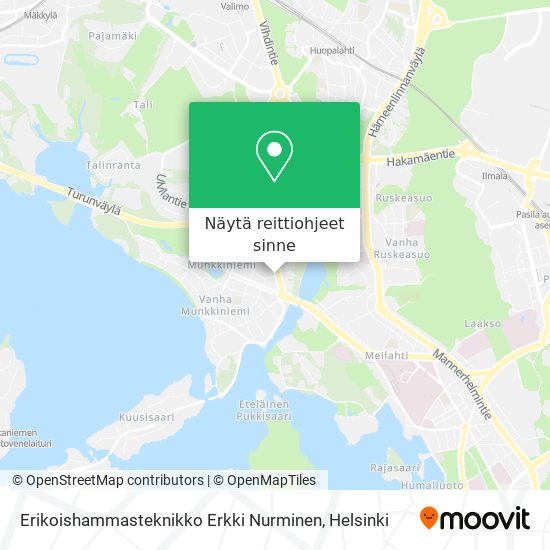 Erikoishammasteknikko Erkki Nurminen kartta