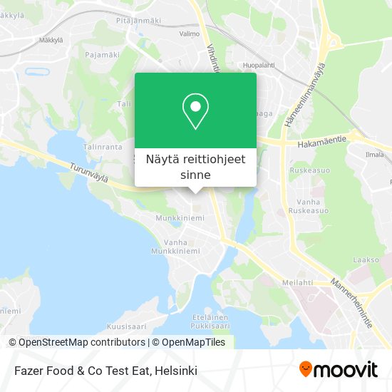 Fazer Food & Co Test Eat kartta