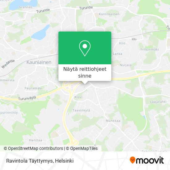 Ravintola Täyttymys kartta