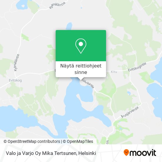 Valo ja Varjo Oy Mika Tertsunen kartta