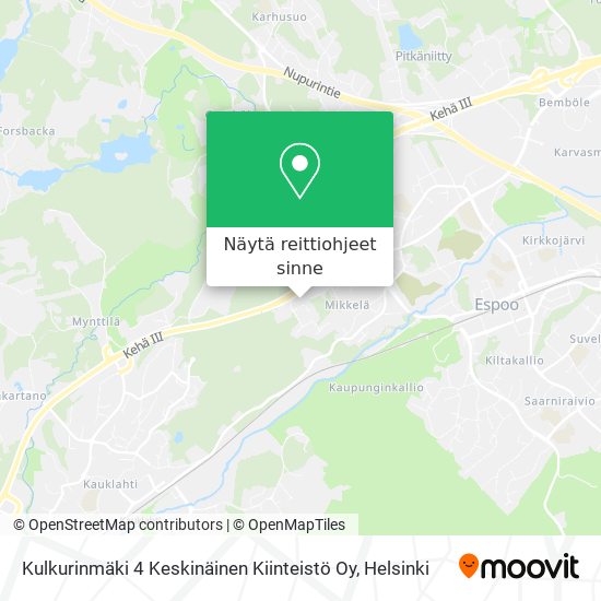 Kulkurinmäki 4 Keskinäinen Kiinteistö Oy kartta