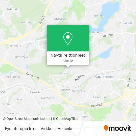 Fysioterapia Irmeli Virkkula kartta