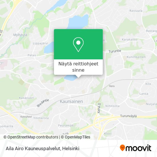 Aila Airo Kauneuspalvelut kartta