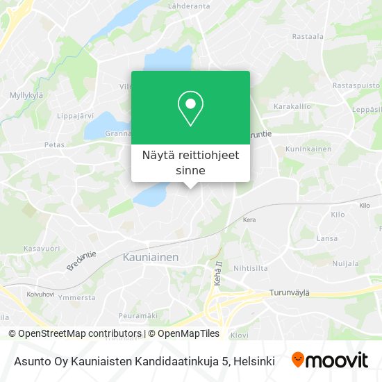 Asunto Oy Kauniaisten Kandidaatinkuja 5 kartta