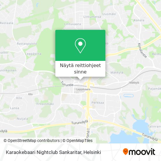 Karaokebaari Nightclub Sankaritar kartta