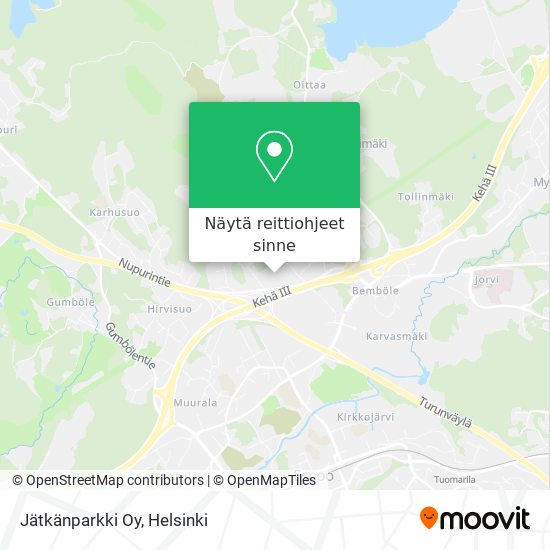 Jätkänparkki Oy kartta