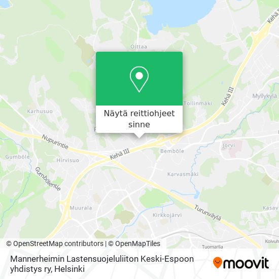 Mannerheimin Lastensuojeluliiton Keski-Espoon yhdistys ry kartta