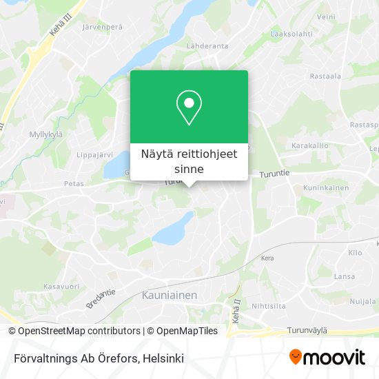 Förvaltnings Ab Örefors kartta