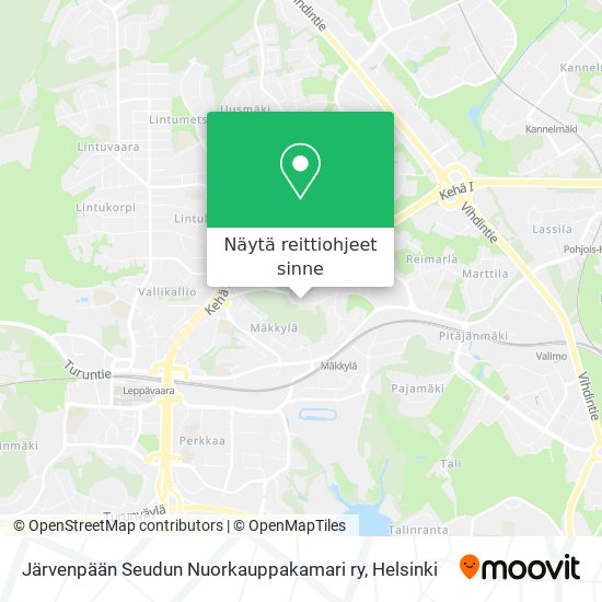 Järvenpään Seudun Nuorkauppakamari ry kartta
