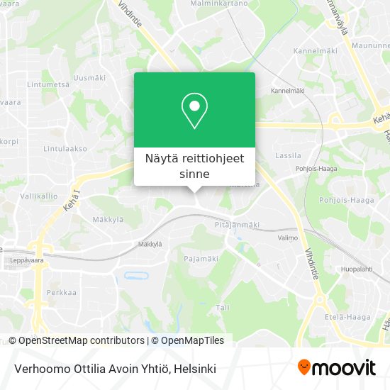 Verhoomo Ottilia Avoin Yhtiö kartta