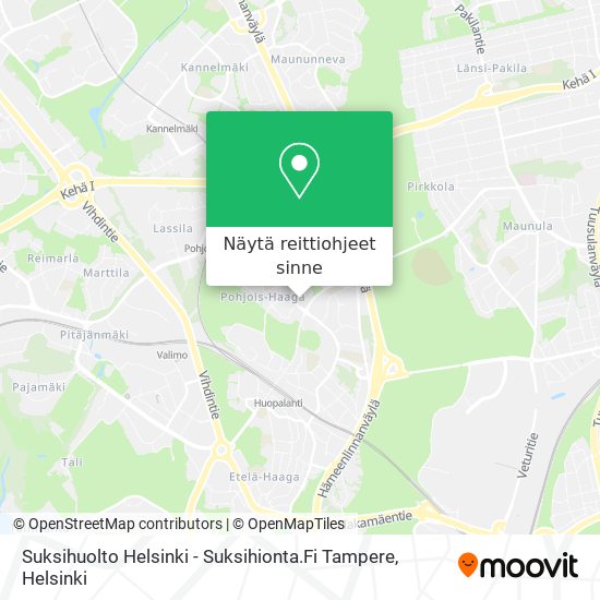 Suksihuolto Helsinki - Suksihionta.Fi Tampere kartta