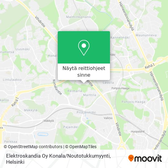 Elektroskandia Oy Konala / Noutotukkumyynti kartta