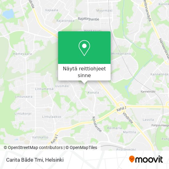 Carita Både Tmi kartta